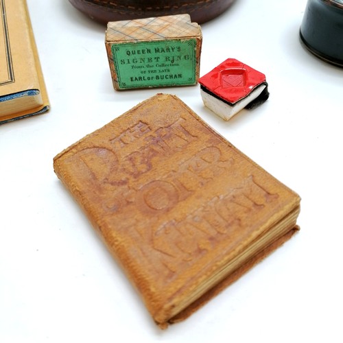 88 - 1903 The Rubáiyát of Omar Khayyám by Treherne miniature book t/w boxed Queen Mary's signet ring seal... 