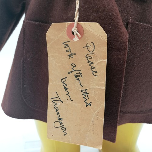 145 - 1972 Gabrielle designs Ltd Paddington bear toy with original label / hat / yellow wellingtons - 48cm... 