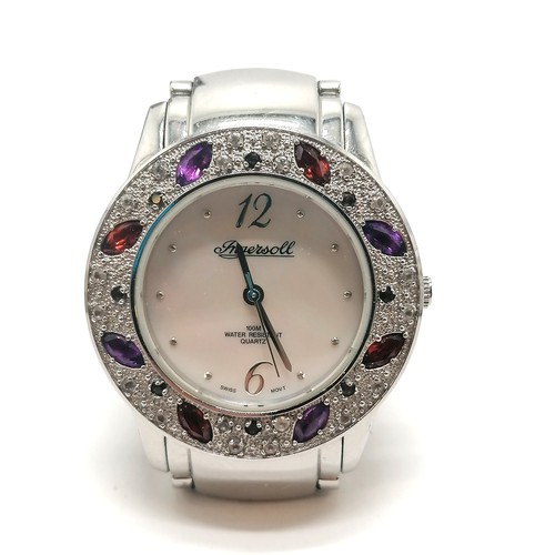 465 - Ladies Ingersoll gems exotic quartz stainless steel watch (32mm case & in original retail packaging)... 