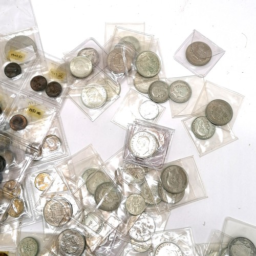 547 - Useful GB collection of coins inc approx 625g+ of 925 silver & 750g+ of 500 silver coins + others in... 