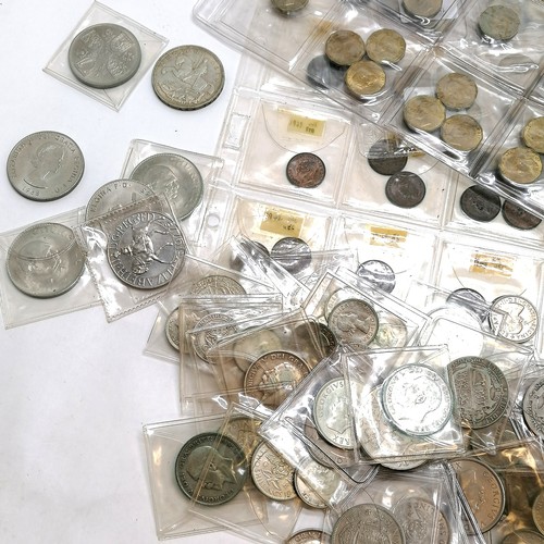 547 - Useful GB collection of coins inc approx 625g+ of 925 silver & 750g+ of 500 silver coins + others in... 