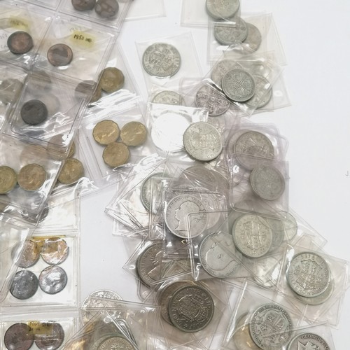 547 - Useful GB collection of coins inc approx 625g+ of 925 silver & 750g+ of 500 silver coins + others in... 