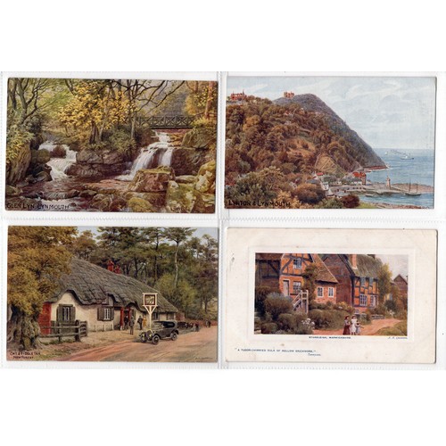 568 - Collection of 35 x postcards by Alfred Robert Quinton (1853–1934)