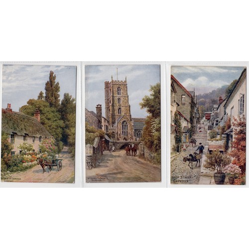 568 - Collection of 35 x postcards by Alfred Robert Quinton (1853–1934)