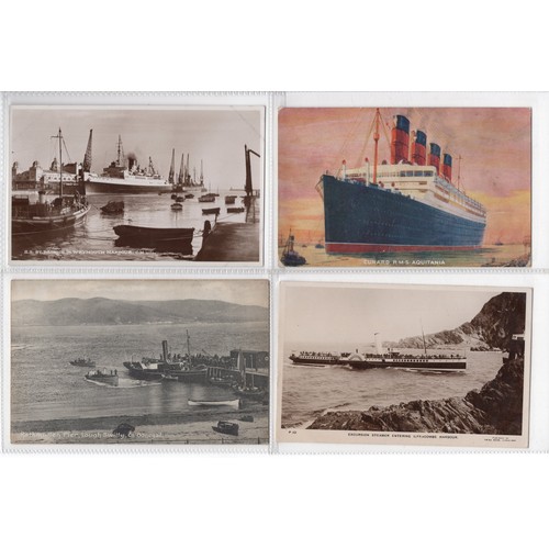 569 - Lot of 27 x shipping postcards inc Liverpool landing stage, Olympic, Latchford locks, RMS Scythia, L... 