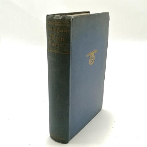 578 - 1939 book Mein Kampf by Adolf Hitler (1889-1945) - this is the unexpurgated edition published by Hur... 