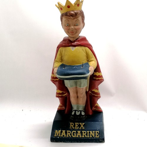 1 - Rex Margarine original advertising figure with J Bibby & Sons label inside and original paint decora... 