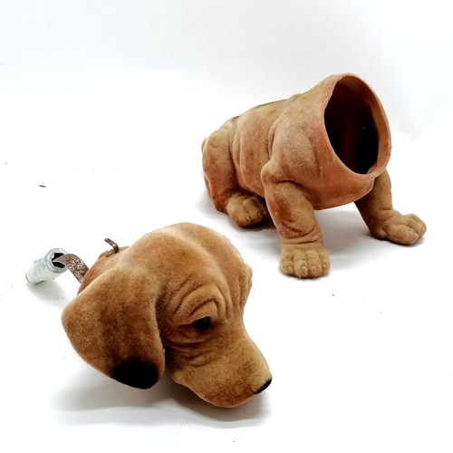 2 - Vintage nodding dog 30cm long x 17cm high.