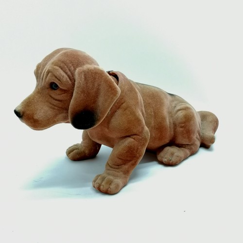 2 - Vintage nodding dog 30cm long x 17cm high.