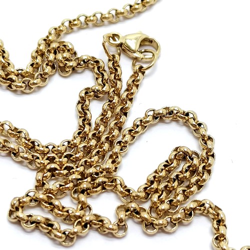 218 - 9ct marked gold 48cm belcher link neckchain - 8.1g