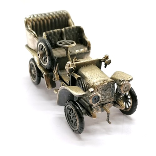 299 - Italian silver model of a Rolls Royce silver ghost car by Medusa.oro - 6.5cm long & 113g total weigh... 