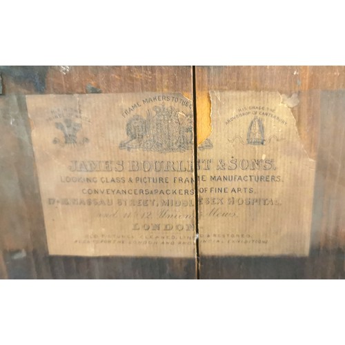 728 - Original gilt framed watercolour study of trees on Woodbury common - 57cm x 73cm ~ some losses to fr... 