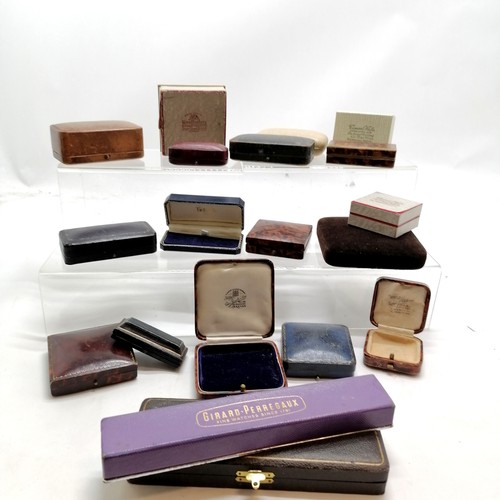 599 - Qty of antique / vintage jewellery & watch boxes