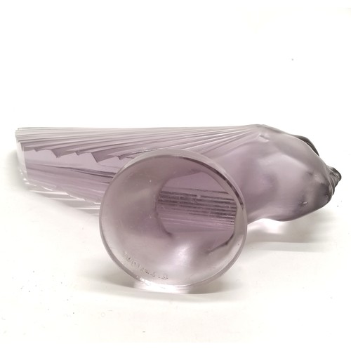 2 - Original Rene Lalique Victoire glass car mascot - 21cm across x 13cm high ~ has had polish to end of... 