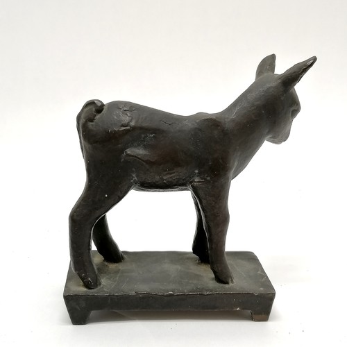 15 - 1923 bronze 'Junges Böckerl' of a Kid (Young goat) by Fritz Koelle (1895-1953) - 11cm high