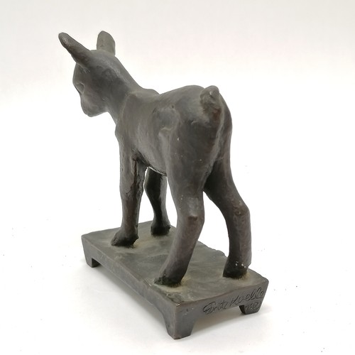 15 - 1923 bronze 'Junges Böckerl' of a Kid (Young goat) by Fritz Koelle (1895-1953) - 11cm high