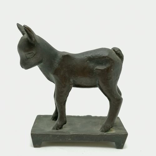 15 - 1923 bronze 'Junges Böckerl' of a Kid (Young goat) by Fritz Koelle (1895-1953) - 11cm high