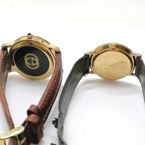 754 - Gucci gold plated #7200M (32mm case) quartz wristwatch in original box & outer box t/w Gucci gold pl... 