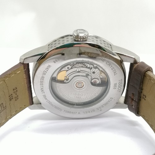 762 - Tissot Powermatic 80 gents automatic stainless steel wristwatch ref T086407 A 40mm diameter case - R... 