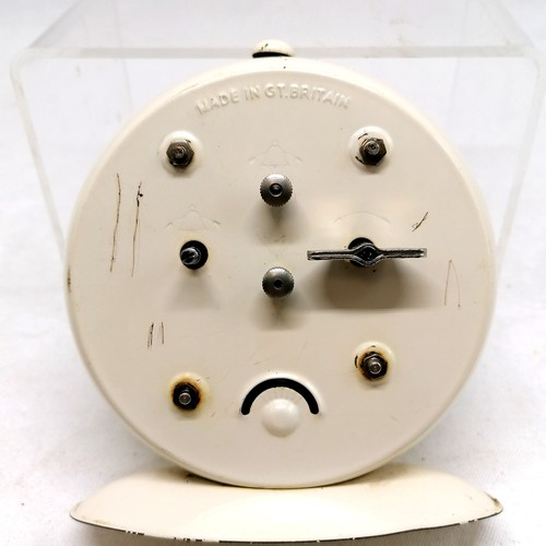 780 - Vintage Smiths Noddy & Big ears alarm clock - 12cm high & missing 1 wing nut winder & runs BUT WE CA... 