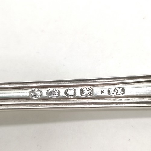 892 - Heavy antique silver hallmarked Kings pattern soup ladle London 1837 by Edward Edwards 34cm long 307... 