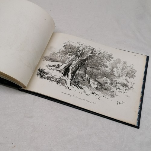 75 - Rebound collection of 20 x 1824 plates of sketches by James Duffield Harding (1798-1863) and publish... 