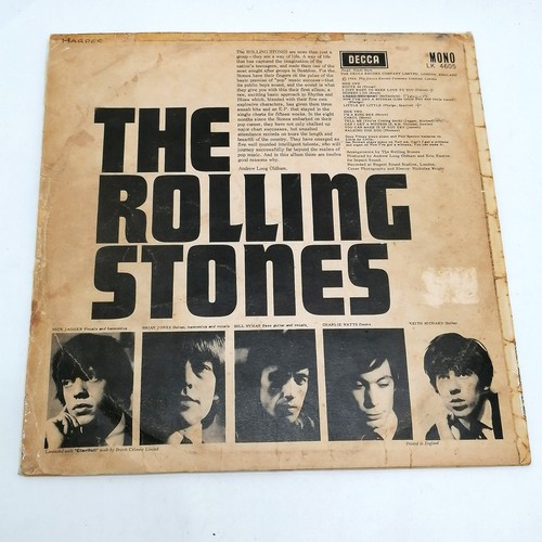 113 - First album (1964) of the Rolling Stones by Decca MONO LK 4605 ~ the vinyl has a red/silver Decca 'e... 