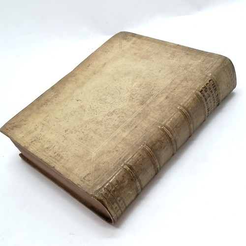 139 - 1734 vellum covered book 'Concordantiae Particularum Ebraeo-Chaldaicarum' by Christian Nold (1626-83... 