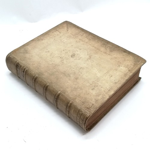 139 - 1734 vellum covered book 'Concordantiae Particularum Ebraeo-Chaldaicarum' by Christian Nold (1626-83... 