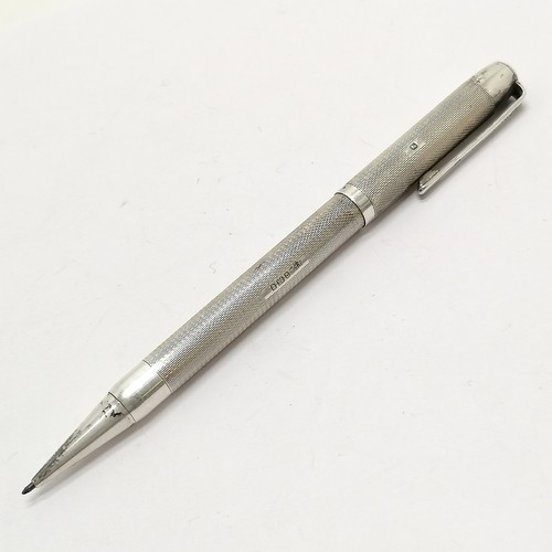 168 - Yard O Led silver hallmarked propelling pencil 12.5cm long, initials to top