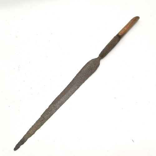 207 - Antique bayonet, spear head & shove ha’penny - all a/f