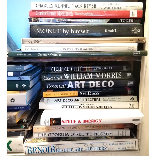 249 - Large quantity of Reference books including, Turner, Monet Renoir, etc t/w reference books on Art De... 