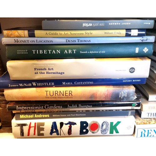 249 - Large quantity of Reference books including, Turner, Monet Renoir, etc t/w reference books on Art De... 