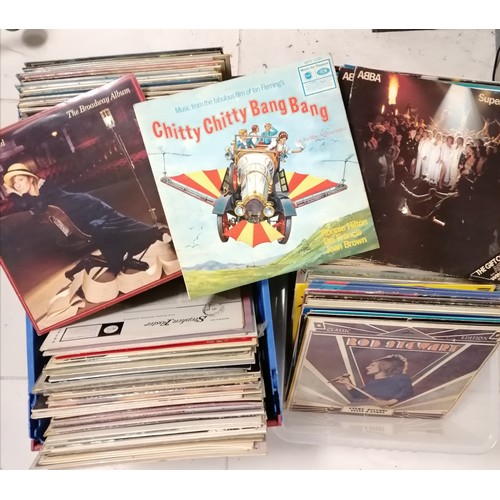 250 - Collection of vinyl records -mostly LP's (in 2 crates)