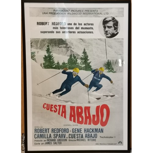 418 - Paramount Cuesta Abajo (Downhill Racer) framed film poster 82 cm x 118 cm