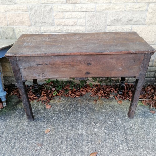 500 - An Antique two drawer Servery/ dresser 82 cm high 50 cm deep, 122 cm wide