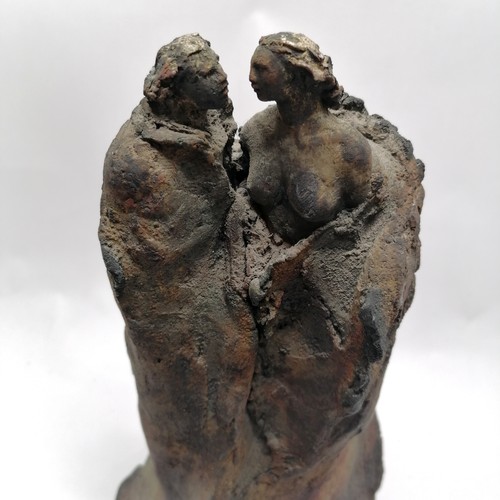 10 - Dominique Friedrich scuplture of a couple - 36cm ~ has small loss (pieces included)