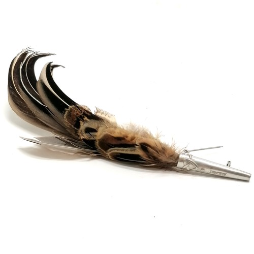 681 - Boxed Liberty of London feather brooch (17cm)