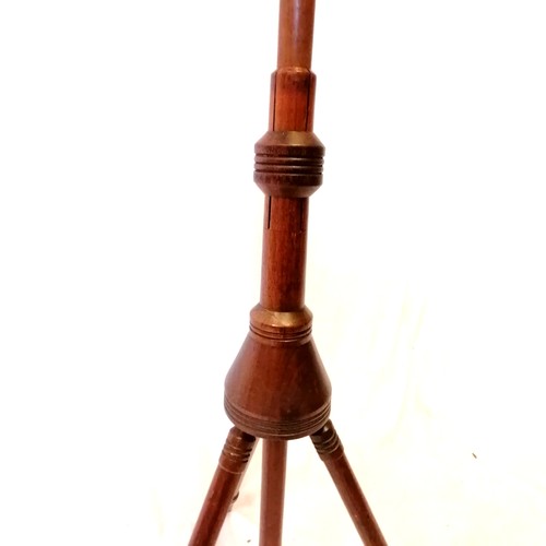 130 - Antique mahogany Wheeldons patented adjustable campaign music stand