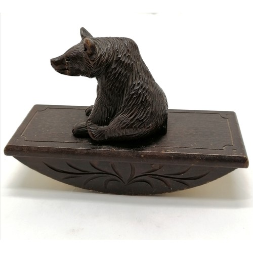 174 - Black forest bear blotter 14.5cm long x 11cm high