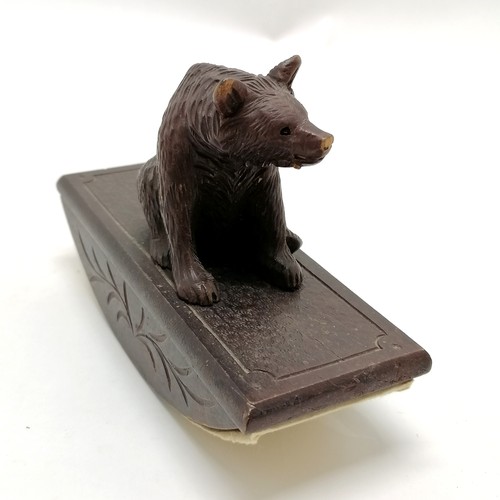 174 - Black forest bear blotter 14.5cm long x 11cm high