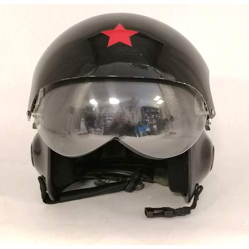 189 - Aviation flying helmet marked F16-2008 in used condition