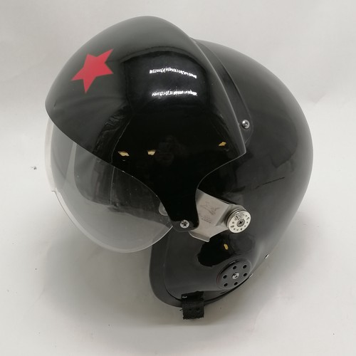 189 - Aviation flying helmet marked F16-2008 in used condition