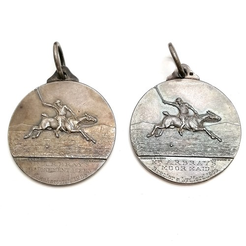 199 - 4 x cased Polo Pony Society silver medallions by Mappin & Webb ~ all for Mr A R Bray 1904 Holsworthy... 