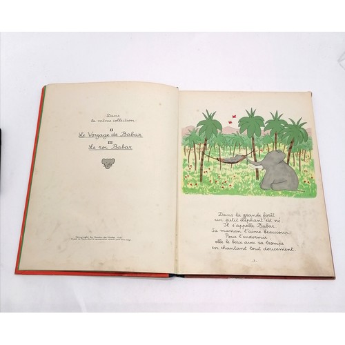 230 - 1931 book Histoire de Babar le petit elephant by Jean de Brunhoff (1899-1937) - has some water damag... 