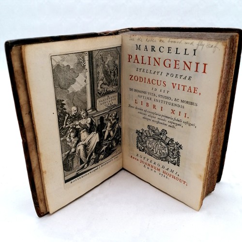 237 - 1722 book - 'Zodiacus vitae' by Pier Angelo Manzolli (Marcello Stellato / Marcellus Palingenius Stel... 