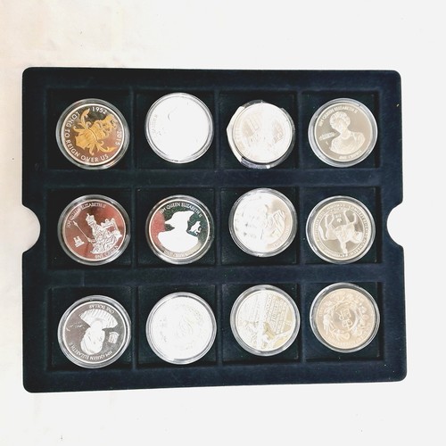 238 - 61 x Royalty coins inc £5 coins celebrating Princess Diana, QEII etc - 57 are in plastic capsules