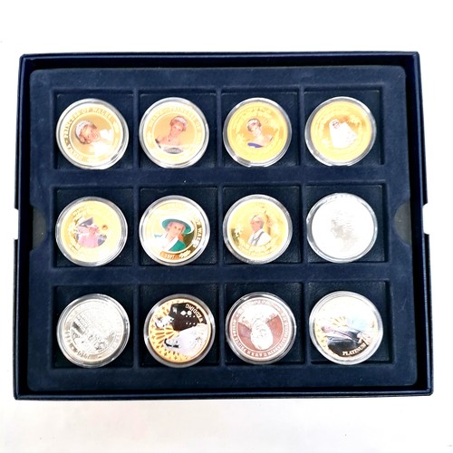 238 - 61 x Royalty coins inc £5 coins celebrating Princess Diana, QEII etc - 57 are in plastic capsules