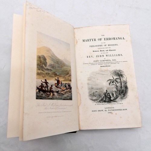 254 - 1837 + 1838 A Narrative of Missionary enterprises in the South Sea Islands by John Williams - both r... 