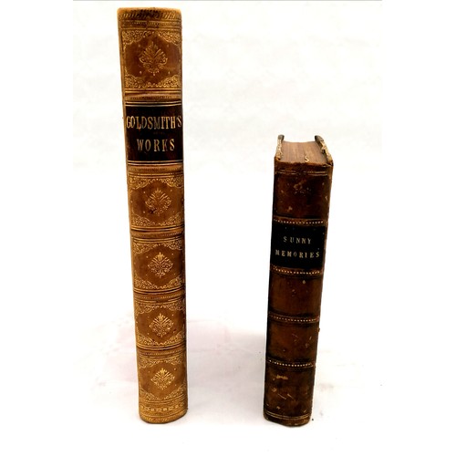 257 - 1854 authors edition book 'Sunny memories of foreign lands' by Harriet Beecher Stowe (1811-96) t/w N... 